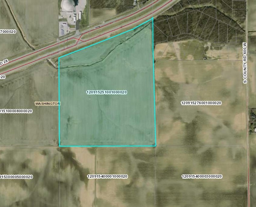 50 Acres Real Estate for Sale, Clinton County, Frankfort, Indiana
